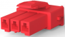 Steckergehäuse, 3-polig, RM 3.96 mm, gerade, rot, 368571-2