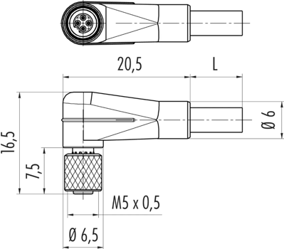 79 3104 35 03 binder Sensor-Aktor Kabel Bild 2