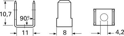 3876C.67 Vogt Flachstecker