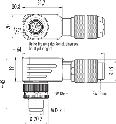 99 1489 824 08 binder Sensor-Aktor Rundsteckverbinder Bild 2