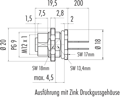 76 0536 1011 00404-0200 binder Sensor-Aktor Kabel Bild 2