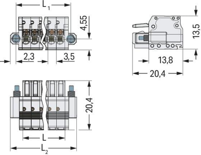 2734-113/107-000 WAGO Steckverbindersysteme Bild 2