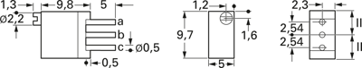 T93YA 10K 10% Vishay Trimmpotentiometer Bild 2