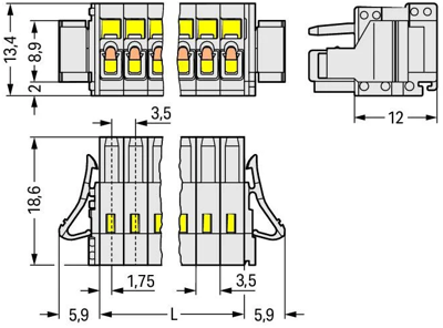 734-105/037-000/033-000 WAGO PCB Connection Systems Image 2