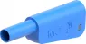 4 mm Stecker, Lötanschluss, 2,5 mm², CAT II, CAT III, blau, 66.2022-23