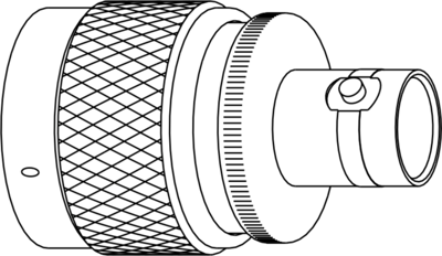 082-5558 Amphenol RF Koaxial Adapter