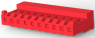 Buchsengehäuse, 10-polig, RM 3.96 mm, gerade, rot, 4-643819-0