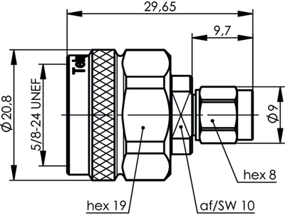 100024221 Telegärtner Koaxial Adapter Bild 2