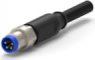 Sensor-Aktor Kabel, M8-Kabelstecker, gerade auf offenes Ende, 4-polig, 1.5 m, PVC, schwarz, 4 A, 1-2273002-1