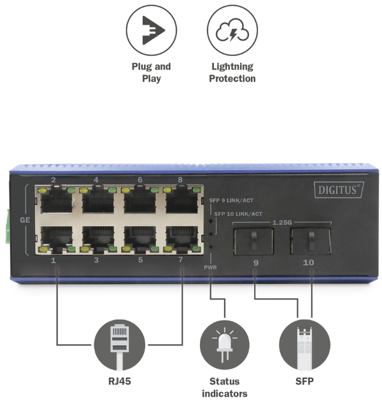 DN-651150 DIGITUS ETHERNET-Switches Bild 4