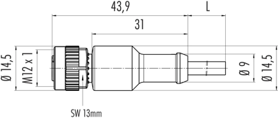 77 4430 0000 50004-0500 binder Sensor-Actuator Cables Image 2