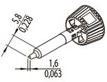 0142CDLF16A/SB Ersa Lötspitzen, Entlötspitzen und Heißluftdüsen Bild 2