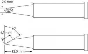 GT6-HF6020V METCAL Soldering tips, desoldering tips and hot air nozzles