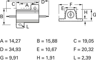 RH-10-1%-0R47 Vishay Wirewound Resistors Image 2