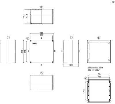 1306170000 Weidmüller General Purpose Enclosures Image 2