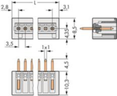 734-140 WAGO PCB Connection Systems Image 2