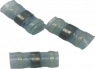 Stoßverbinder mit Wärmeschrumpfisolierung, transparent blau, 29.75 mm