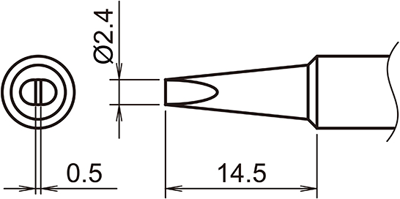 T18-D24 Hakko Lötspitzen, Entlötspitzen und Heißluftdüsen Bild 2