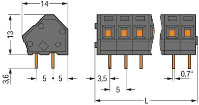 236-402/334-604/997-405 WAGO Leiterplattenklemmen Bild 2