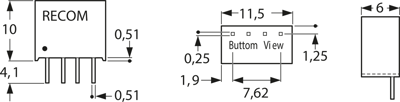 RM-0505S RECOM DC/DC-Wandler Bild 2