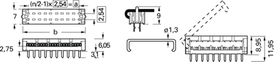 1393557-8 AMP Zubehör für Platinen Steckverbinder, Verbindungssysteme