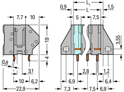 745-152/005-000 WAGO PCB Terminal Blocks Image 2