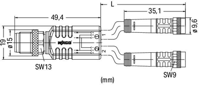 756-5513/040-020 WAGO Sensor-Aktor Kabel Bild 2