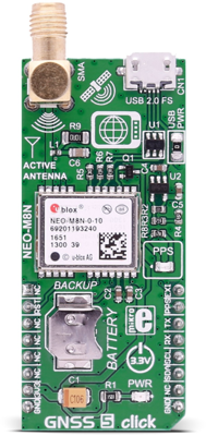 MIKROE-2670 MikroElektronika GNSS Module