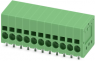 Leiterplattenklemme, 11-polig, RM 3.5 mm, 0,2-1,5 mm², 17.5 A, Federklemmanschluss, grün, 1990821