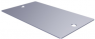 Edelstahl Schild, (L x B) 58 x 34.8 mm, silber, 100 Stk