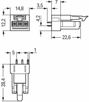 890-883 WAGO Gerätesteckverbinder Bild 2