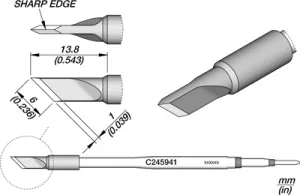 C245941 JBC Soldering tips, desoldering tips and hot air nozzles