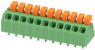 Leiterplattenklemme, 11-polig, RM 3.5 mm, 0,2-0,75 mm², 13.5 A, Federklemmanschluss, grün, 1864370