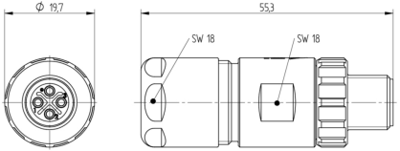 934937008 Lumberg Automation Sensor-Aktor Rundsteckverbinder