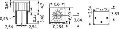 3362P-1-102LF Bourns Electronics GmbH Trimmpotentiometer Bild 2