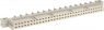 Federleiste, Typ Q, 64-polig, a-b, RM 2.54 mm, Lötstift, abgewinkelt, vergoldet, 294721