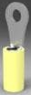 Isolierter Ringkabelschuh, 2,62-6,64 mm², AWG 12 bis 10, 3.02 mm, M3, gelb