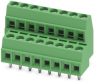 Leiterplattenklemme, 16-polig, RM 3.5 mm, 0,14-1,5 mm², 8 A, Schraubanschluss, grün, 1751455