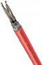 Polymer-Compound Bahnleitung UNIRAIL S 50264-3-2 600V MMS FR 2 x 1,5 mm², geschirmt, rot