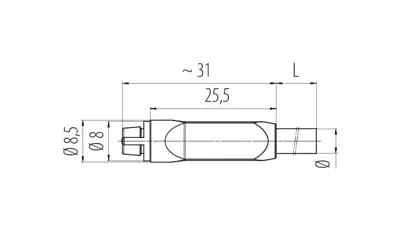 77 7096 0000 10003-0200 binder Sensor-Aktor Kabel Bild 2