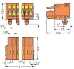 734-203/008-000 WAGO PCB Connection Systems