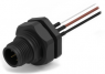 Sensor-Aktor Kabel, M12-Flanschstecker, gerade auf offenes Ende, 8-polig, 0.5 m, 5 A, 643411100408