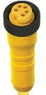 Sensor-Aktor Kabel, 7/8"-Kabeldose, gerade auf offenes Ende, 5-polig, 3 m, TPU, gelb, 8 A, 18892