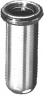 2.3 mm Buchse, Lötanschluss, Einbau-Ø 3.1 mm, silber, 10007480