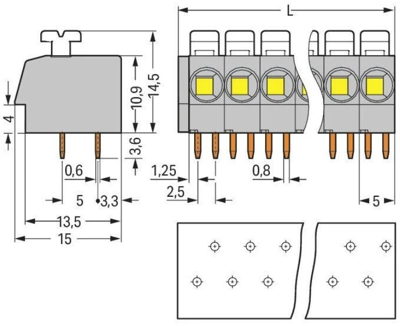 804-114 WAGO PCB Terminal Blocks Image 2