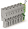 1-Leiter-Federleiste, 12-polig, RM 5 mm, 0,08-4,0 mm², AWG 28-12, gerade, 32 A, 500 V, Federkraftanschluss, 769-112/000-036