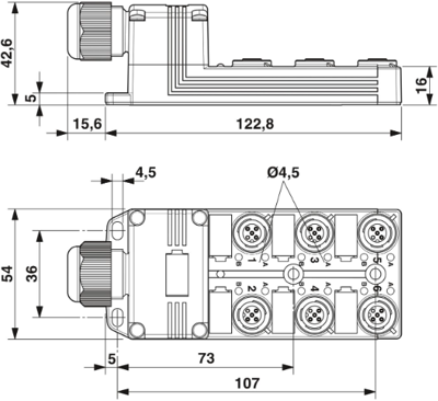 1452835 Phoenix Contact Sensor-Aktor Verteilerboxen Bild 3