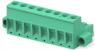 Leiterplattenklemme, 8-polig, RM 5.08 mm, 0,05-3 mm², 15 A, Käfigklemme, grün, 796859-8