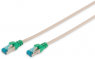 Crossover-Patchkabel, RJ45-Stecker, gerade auf RJ45-Stecker, gerade, Cat 5e, F/UTP, PVC, 1 m, grau