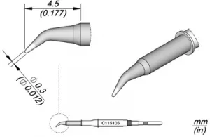 C115105 JBC Soldering tips, desoldering tips and hot air nozzles